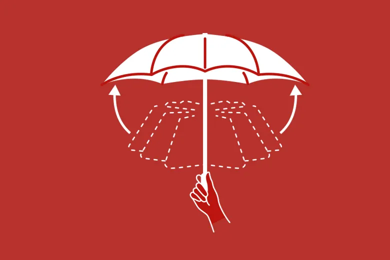 傘を開く際の説明2