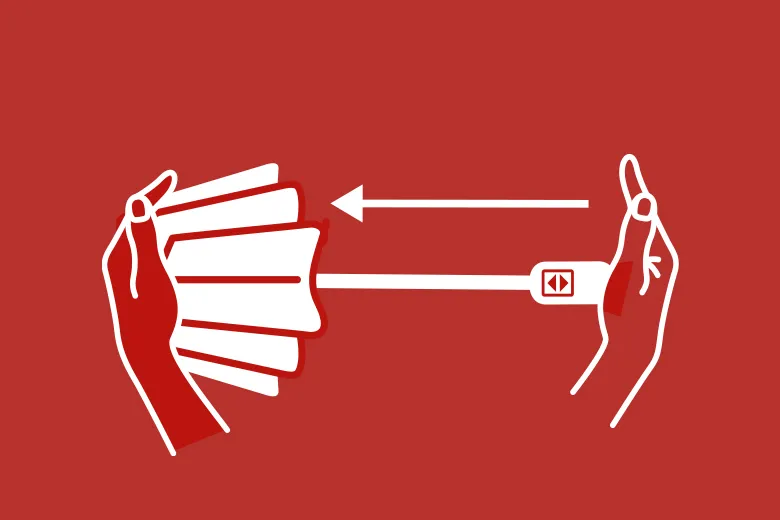 傘を閉じる際の説明2