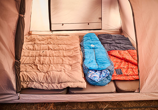 秋冬におすすめレクタングラー（封筒型）スリーピングバック