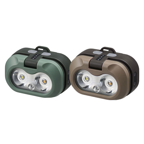 ハンズフリーライト（グリーン）,（ブラウン）