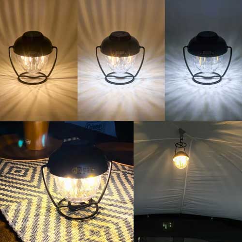 キャンピングミニビンテージランプ機能