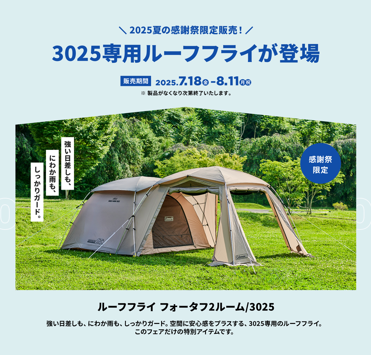 3025専用ルーフフライが登場