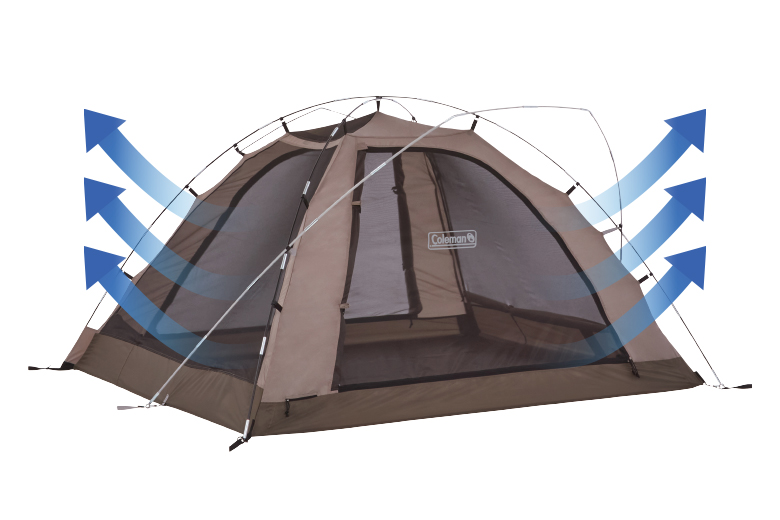 フルメッシュインナーとベンチレーションで高い通気性