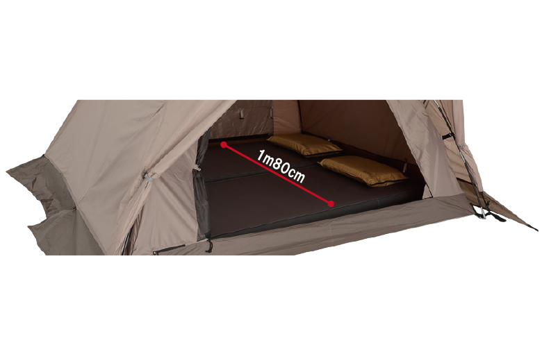 2人分のマットが設置可能