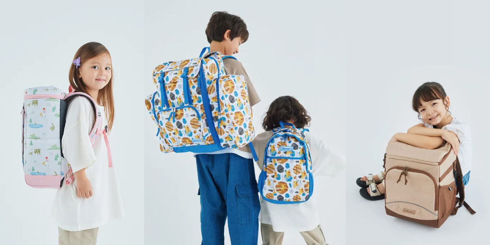 おでかけから林間学校まで活躍するキッズバッグをラインナップ!