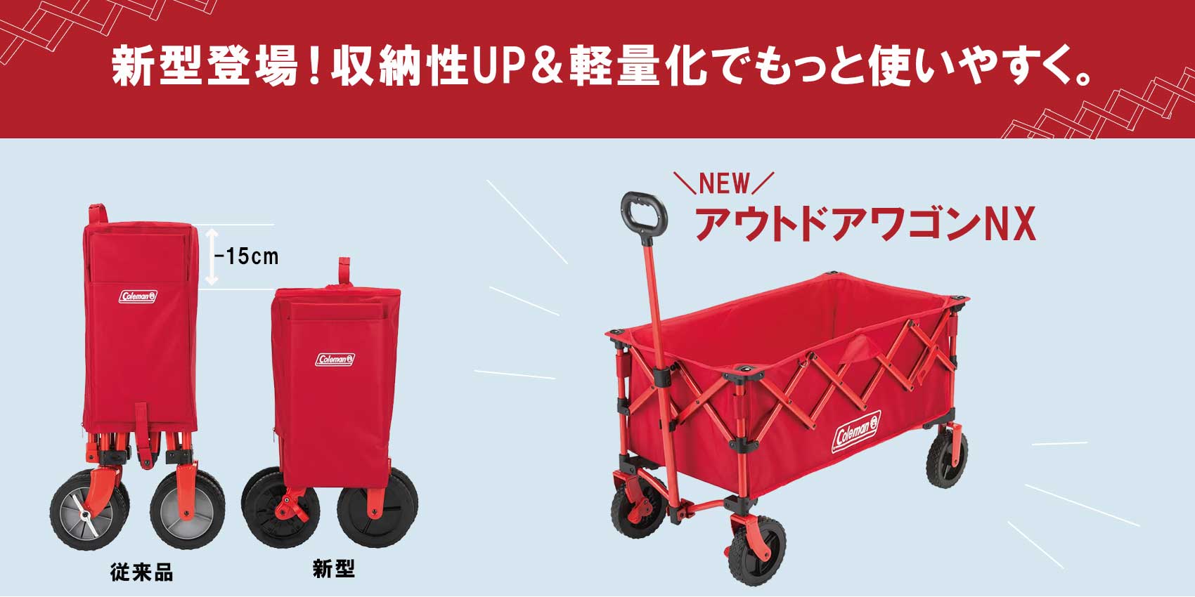 【新登場＆徹底比較】軽くてコンパクト！アウトドアワゴン通常モデルとNXの違い・選び方ガイド