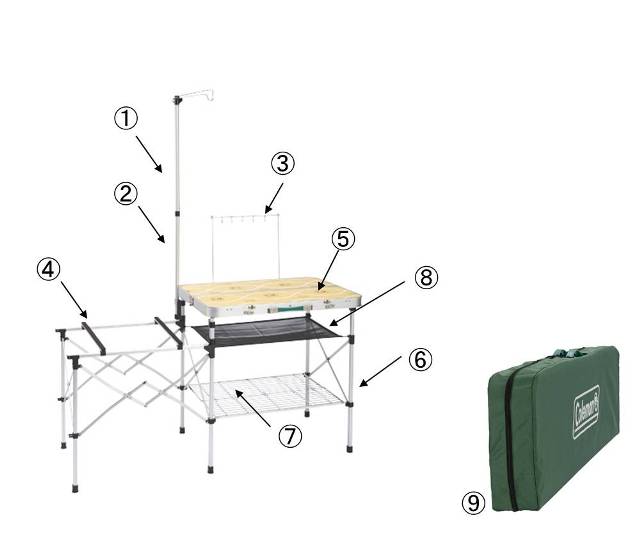 コンパクトキッチンテーブル用テーブルトップ（天板） | コールマン 