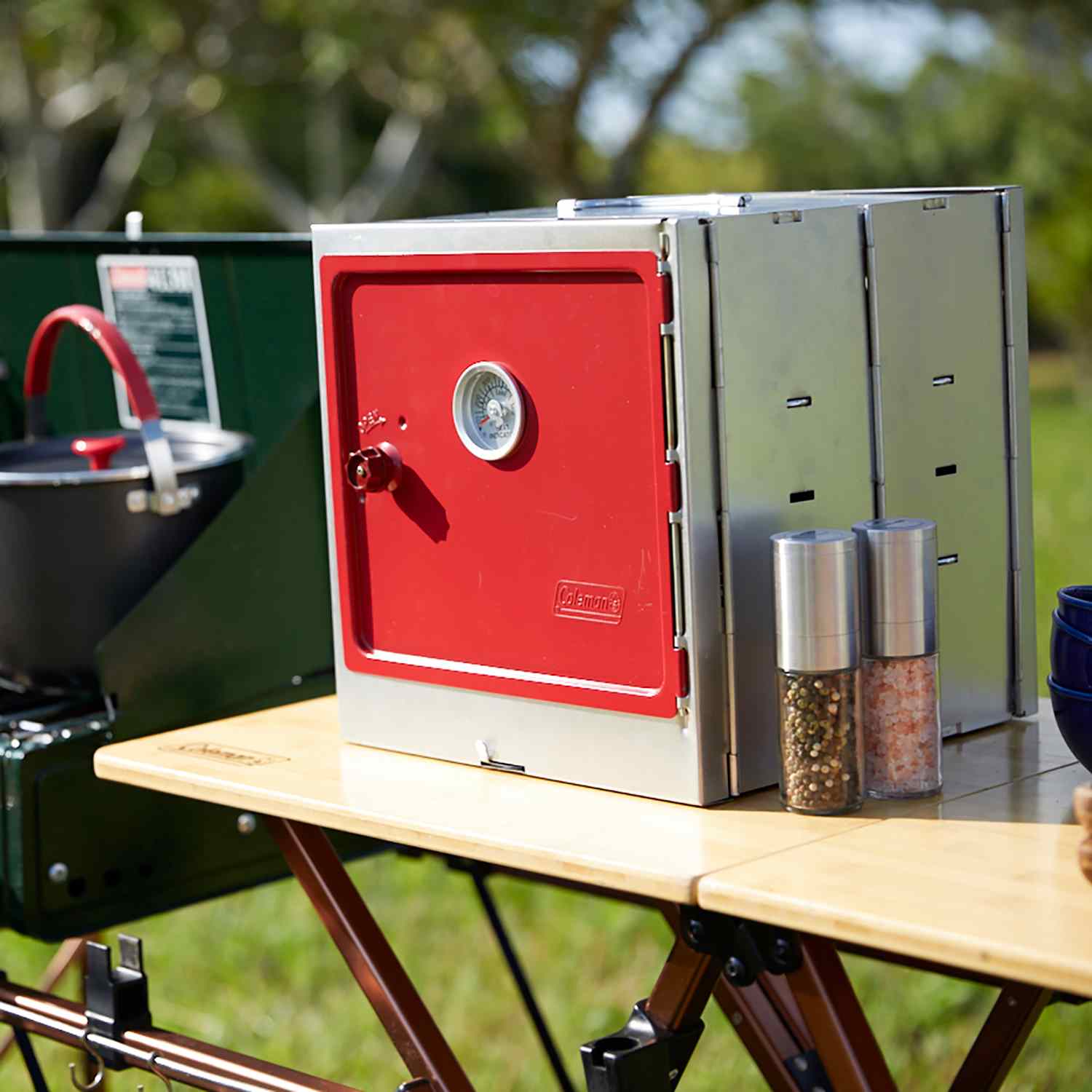 Camping oven smoker