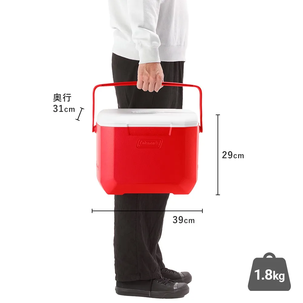 エクスカーションクーラー/16QT（レッド/ホワイト）