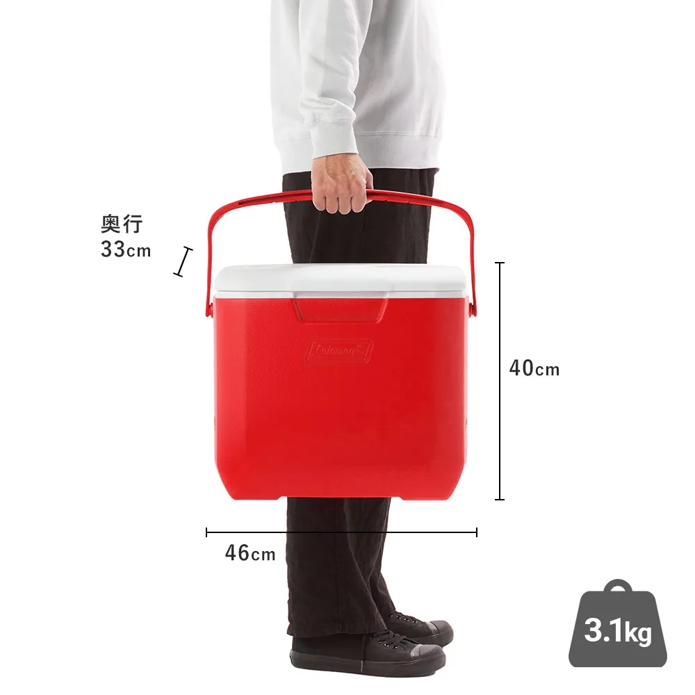 エクスカーションクーラー/30QTレッド/ホワイト