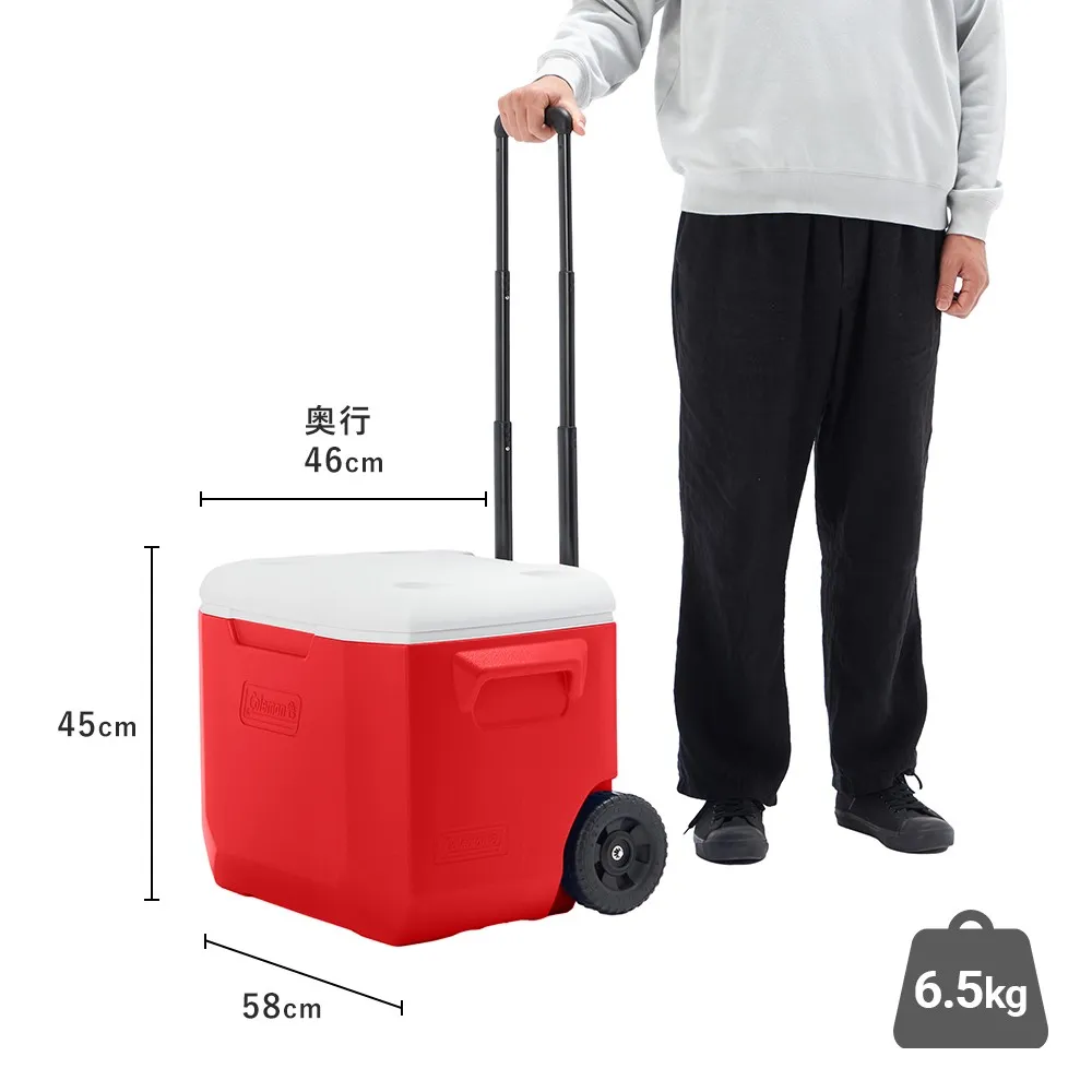 ホイールクーラー/60QT（レッド/ホワイト）