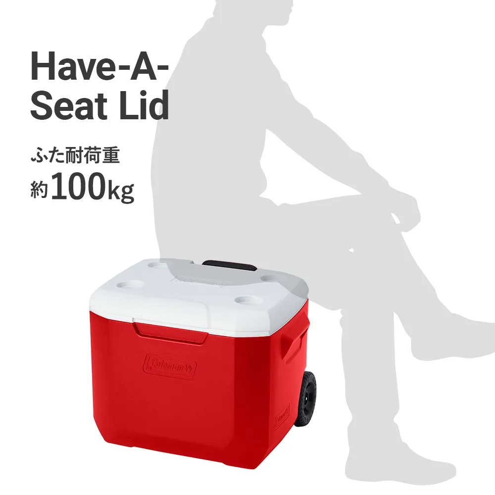 ホイールクーラー/60QT（レッド/ホワイト）