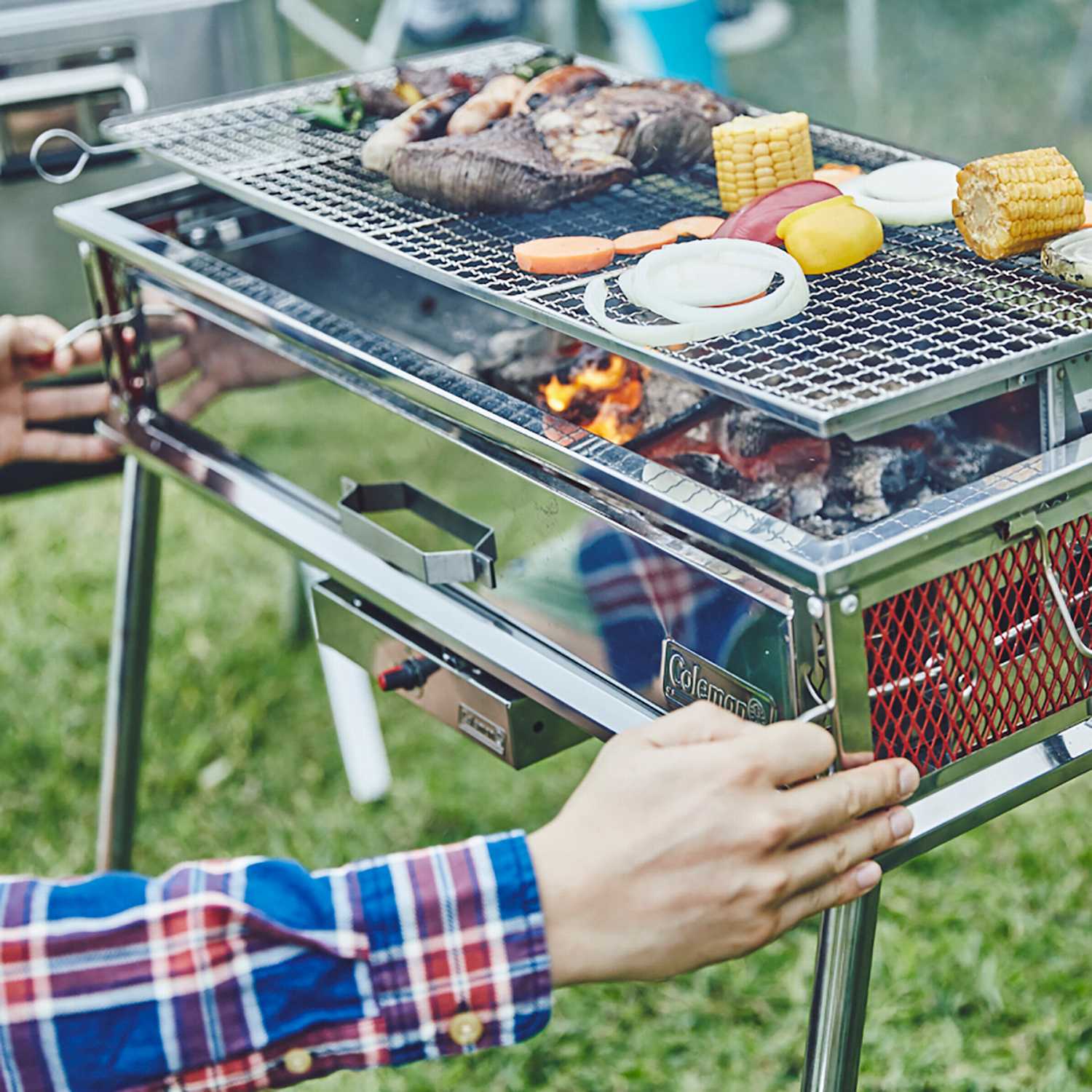 BBQコンロバーベキューコンロ【状態要確認】Coleman BBQコンロ