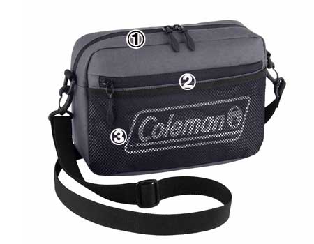 シールドショルダーポーチ外側ポケット