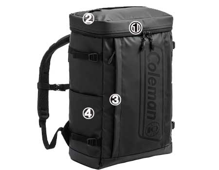 シールド35Bロゴ外側ポケット