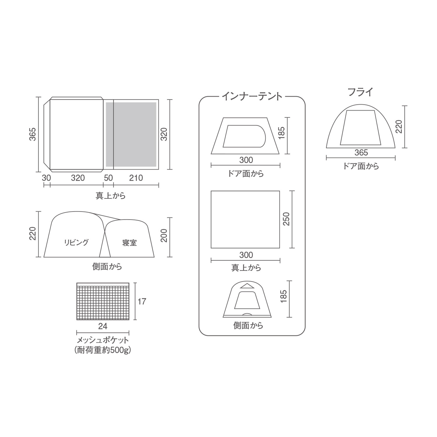 はっぴーさん専用 Coleman タフスクリーン2ルームハウス/ＬＤＸ＋