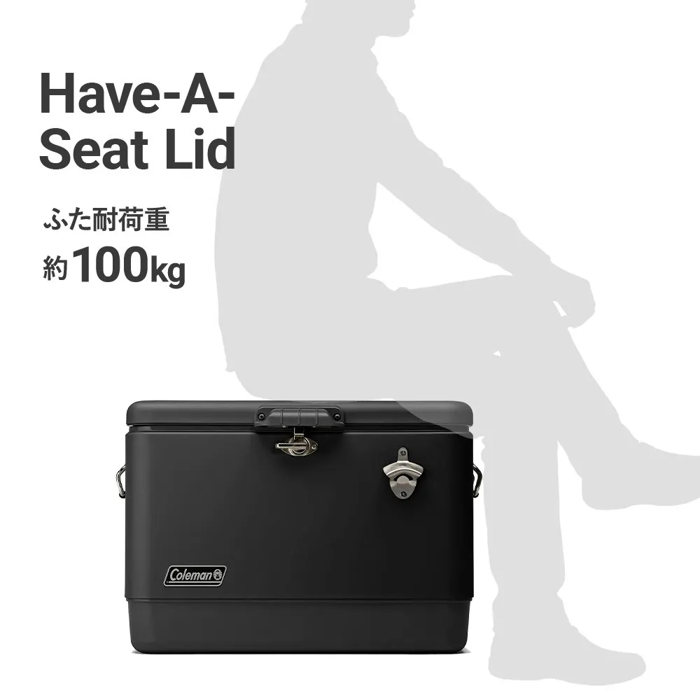 54QT スチールベルトクーラー（ミッドナイト）