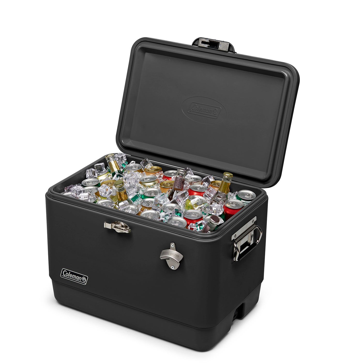 お得通販 Coleman 54QT スチールベルト クーラー ミッドナイト TuvnJ