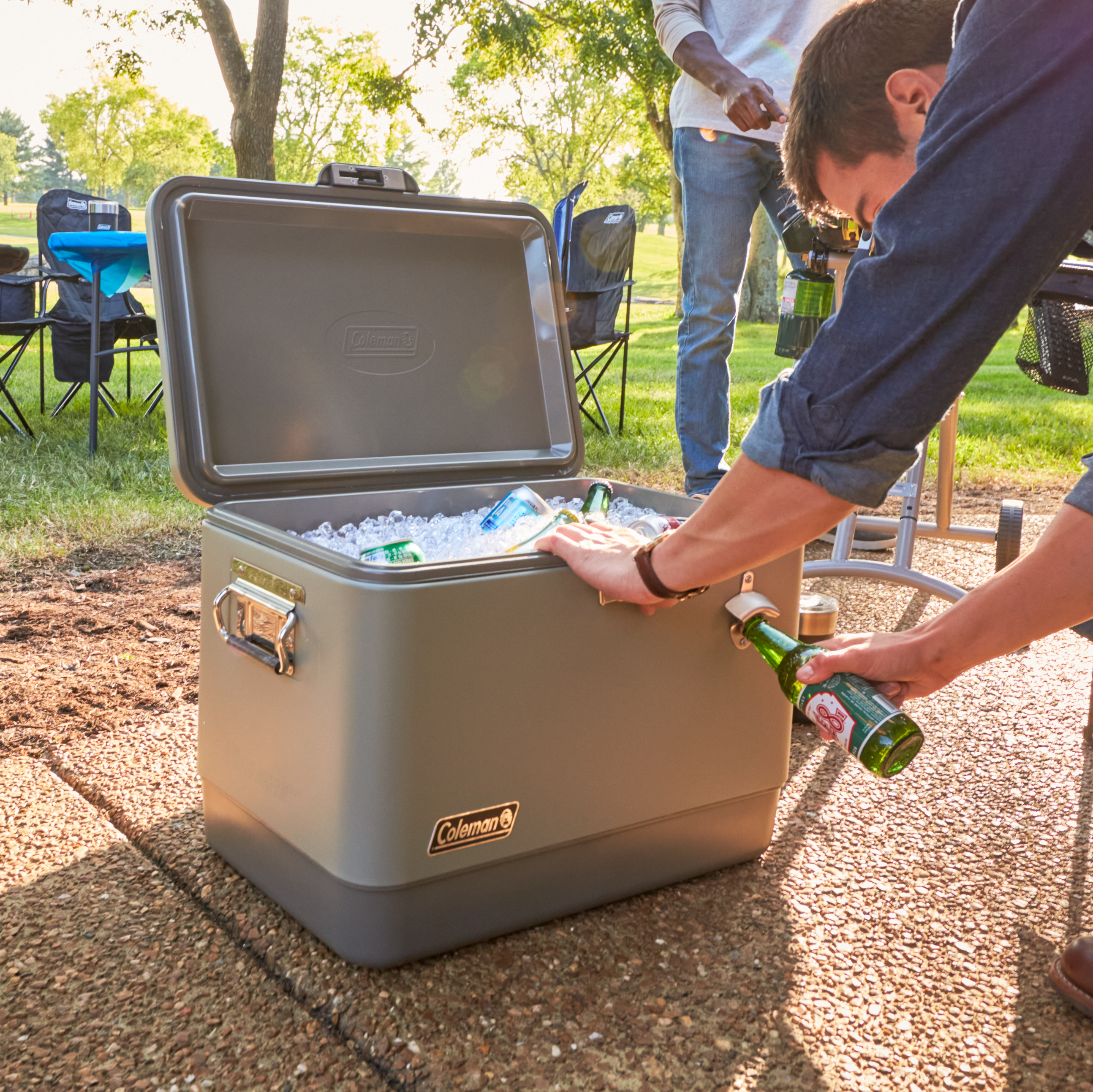 メール便に限り送料無料！！ Coleman 54QT スチールベルト クーラー