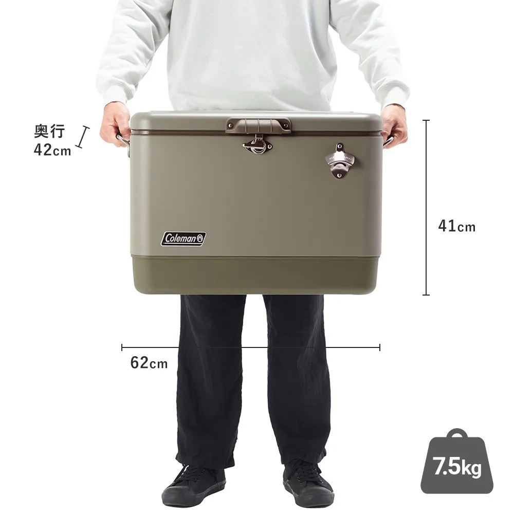 54QT スチールベルトクーラー（セージ）