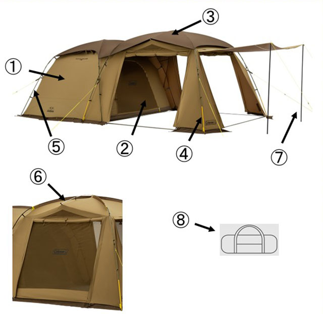 コールマン タフスクリーン2ルームTX/MDX用インナーテント