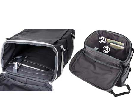 シールド30マットブラック内側ポケット