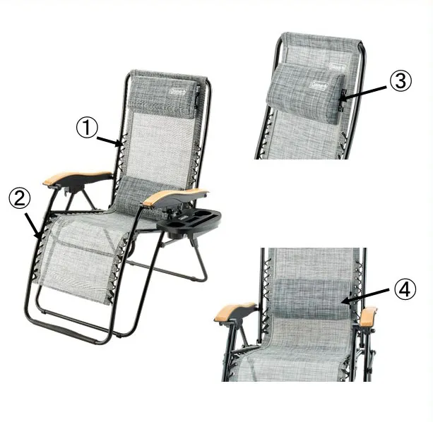 インフィニティーチェア エアー(ヘザーグレー)ヘッドレスト