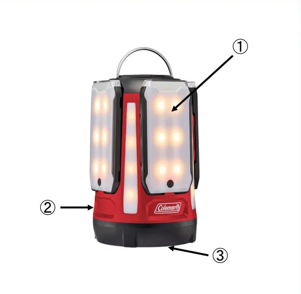 クアッドマルチパネルランタンplus（レッド）用ボディ　本体