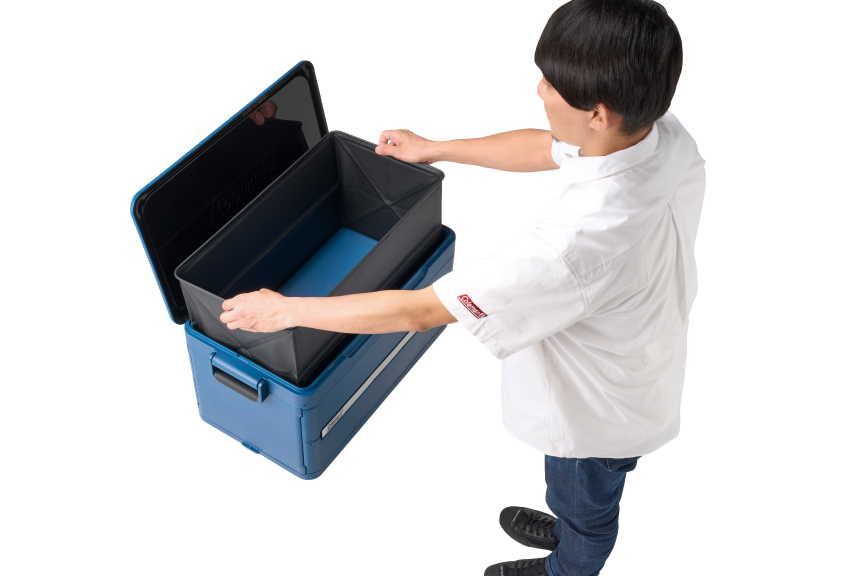 スナップアンドゴークーラー/55QT（サファイア）