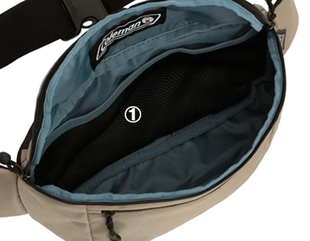 アトラスマルチウェストグレージュ内側ポケット