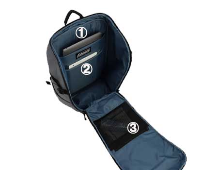 アトラス30グレー内側ポケット