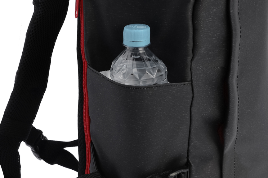 シールド25（ヘザーブラック/レッド）