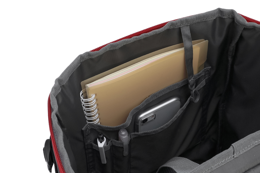 シールド25（ヘザーブラック/レッド）