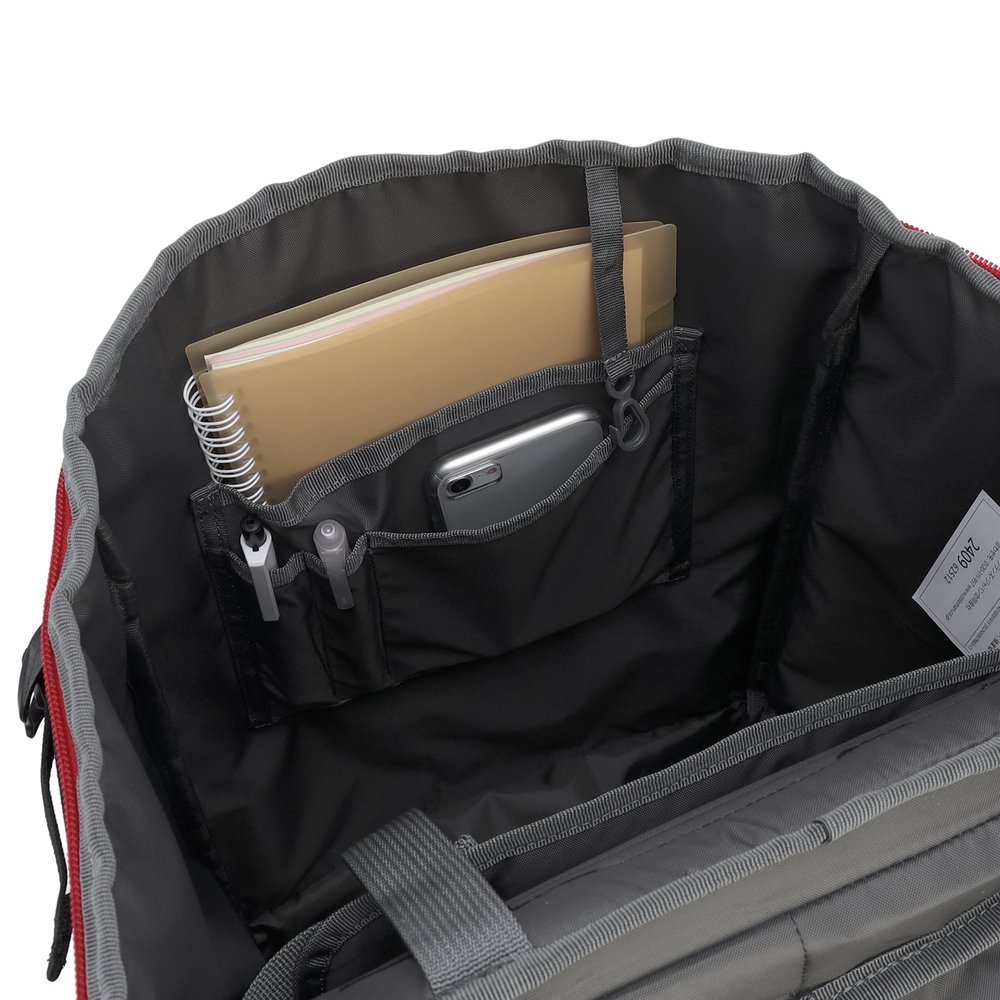 シールド35（ヘザーブラック/レッド）