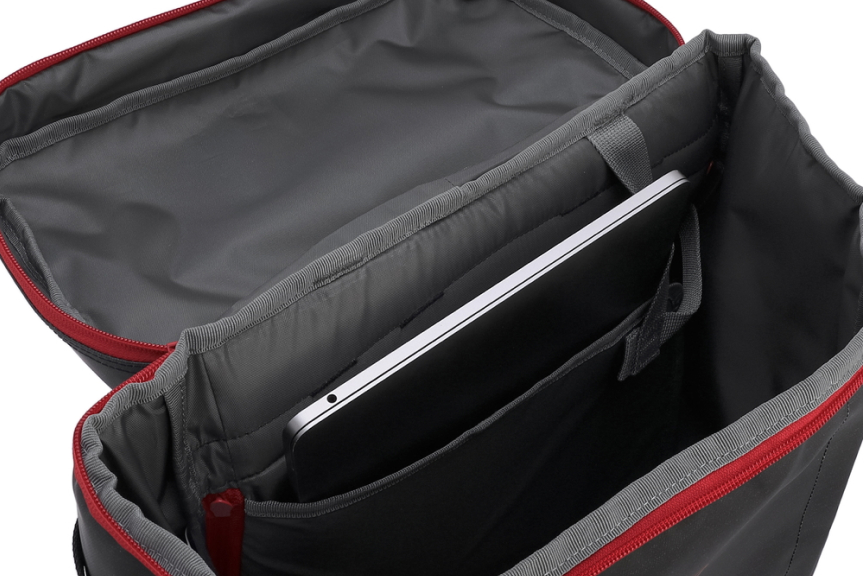 シールド35（ヘザーブラック/レッド）