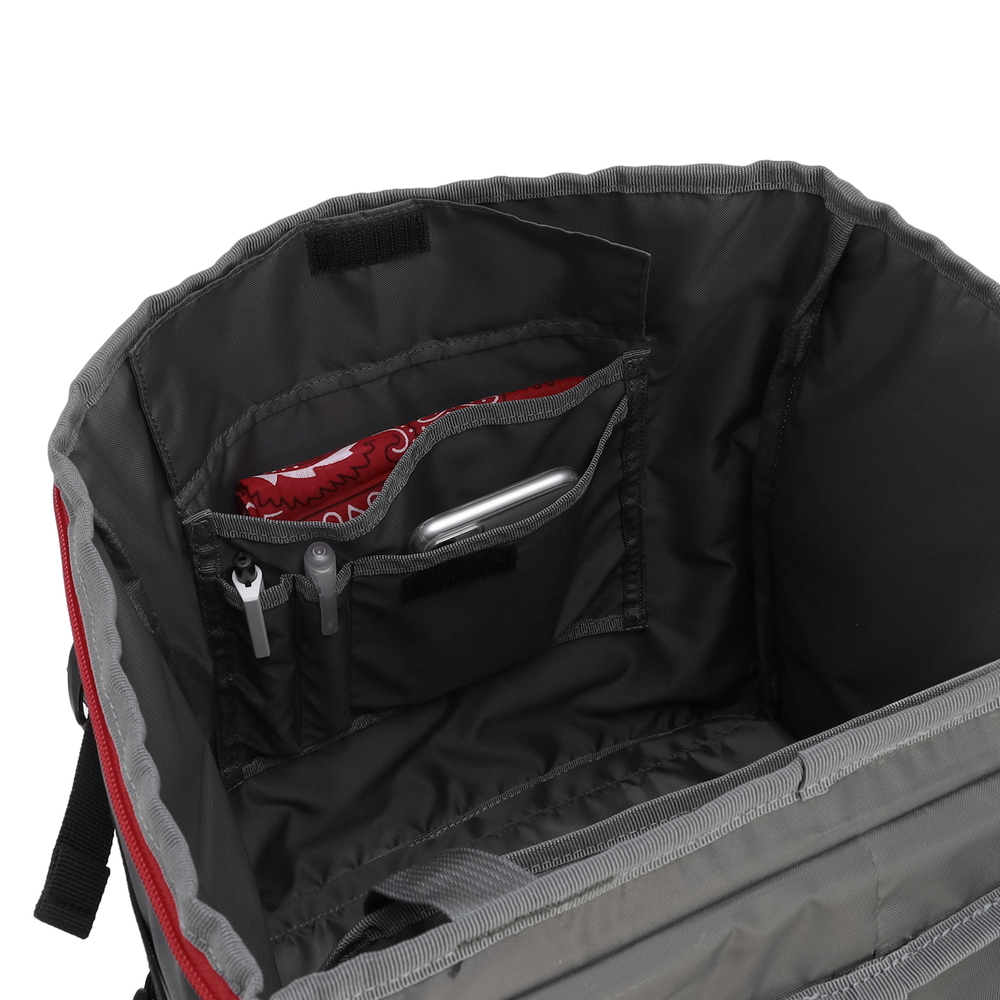 シールド35＋2レイヤー（ヘザーブラック/レッド）