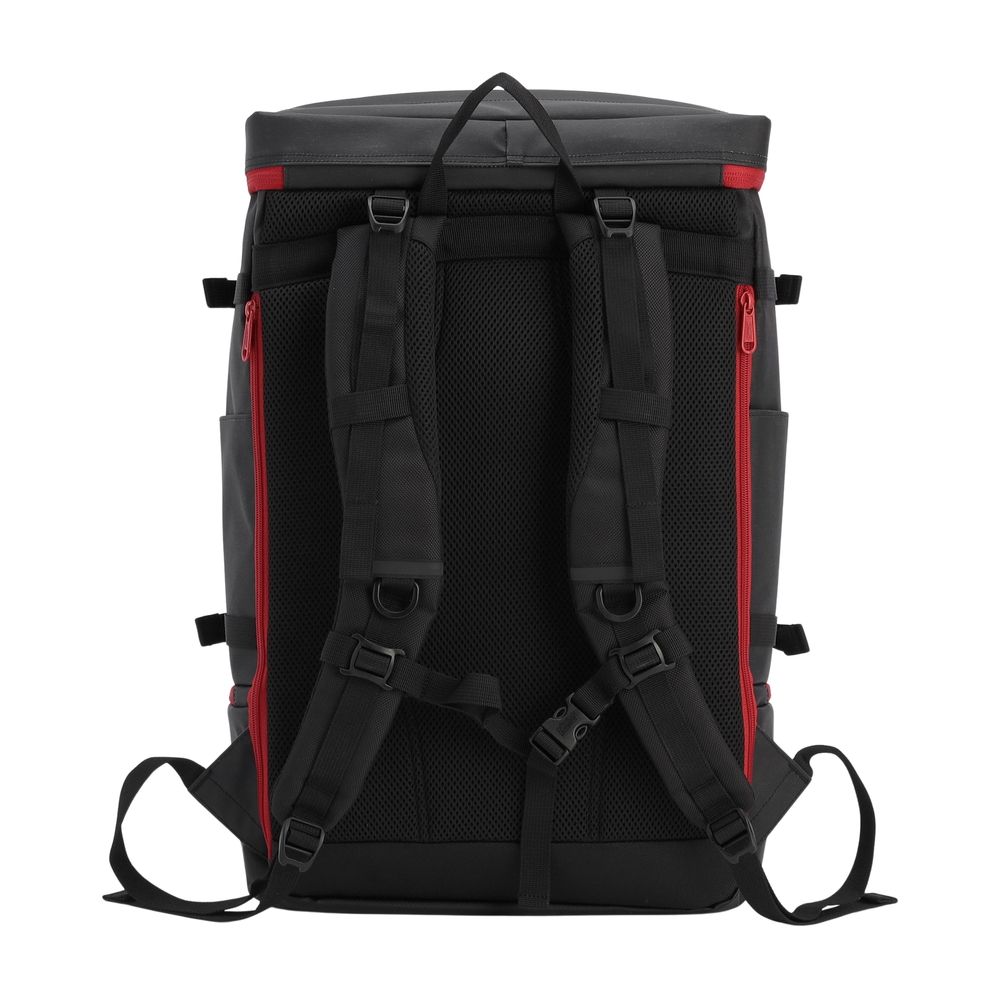 シールド35＋2レイヤー（ヘザーブラック/レッド）