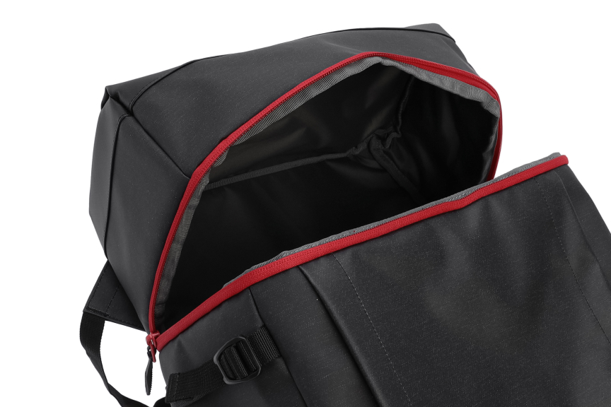 シールド35＋2レイヤー（ヘザーブラック/レッド）