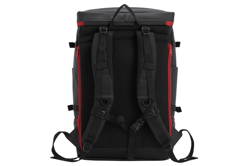 シールド35＋2レイヤー（ヘザーブラック/レッド）