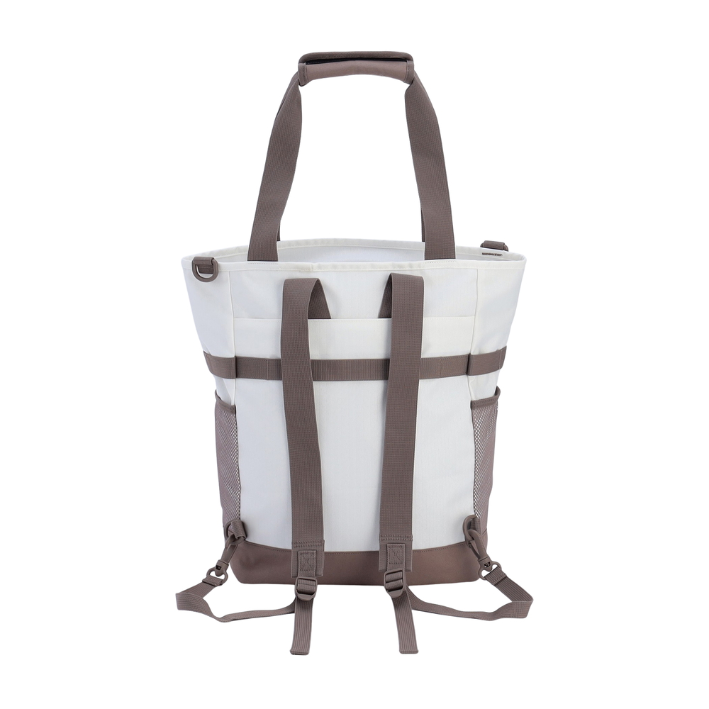 3WAYバックパックトート（ホワイトヘリンボーン）