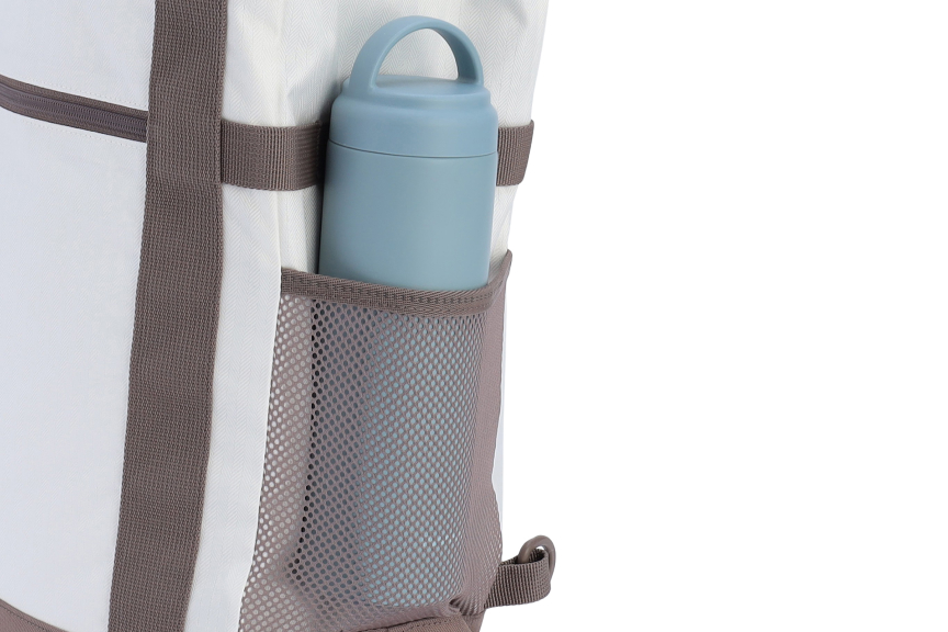 3WAYバックパックトート（ホワイトヘリンボーン）