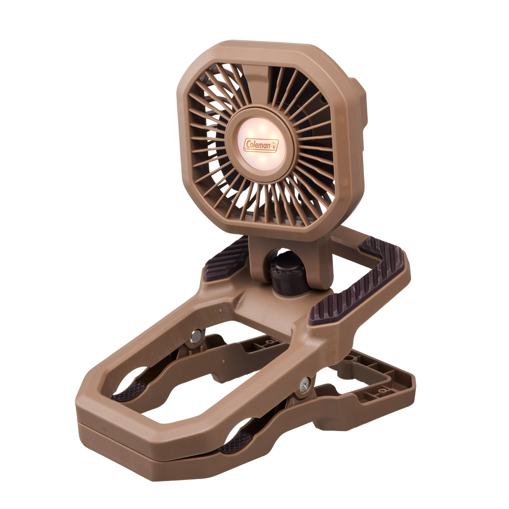 アウトドアクリップファンライト（ブラウン）