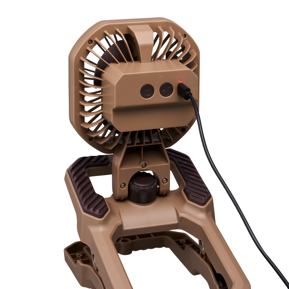 アウトドアクリップファンライト（ブラウン）