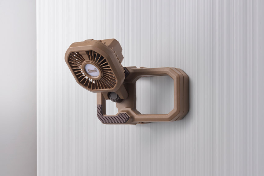 アウトドアクリップファンライト（ブラウン）