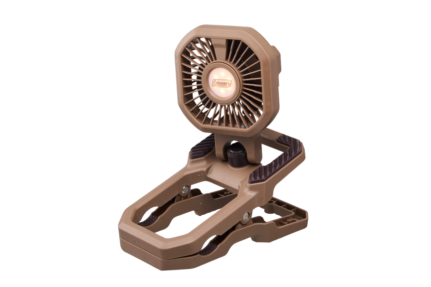 アウトドアクリップファンライト（ブラウン）