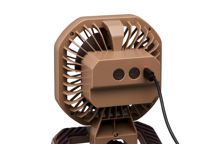アウトドアクリップファンライト（ブラウン）