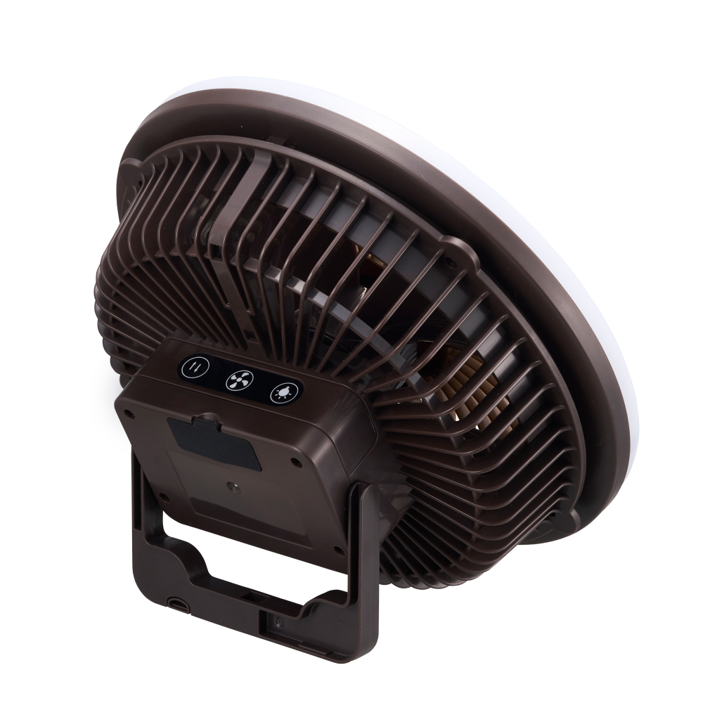 アウトドアマルチライトファン（ブラウン）