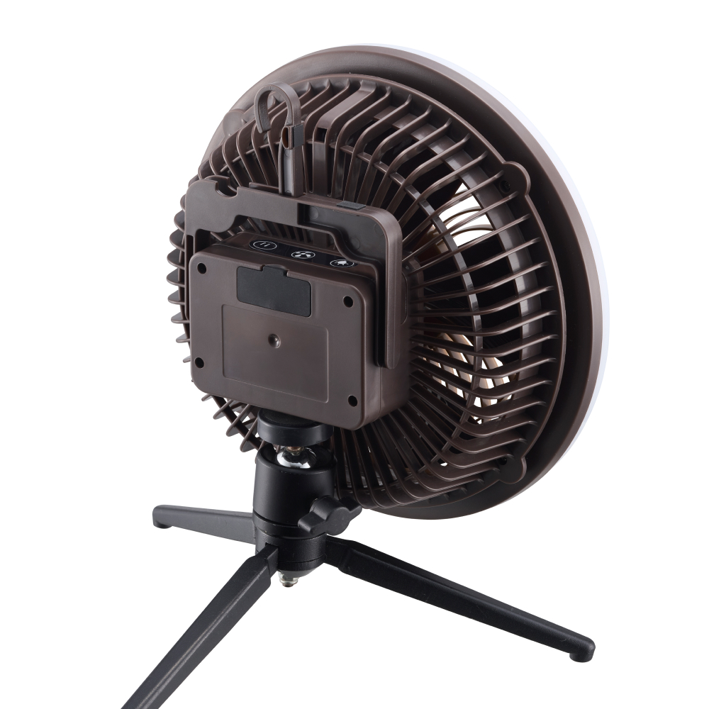 アウトドアマルチライトファン（ブラウン）