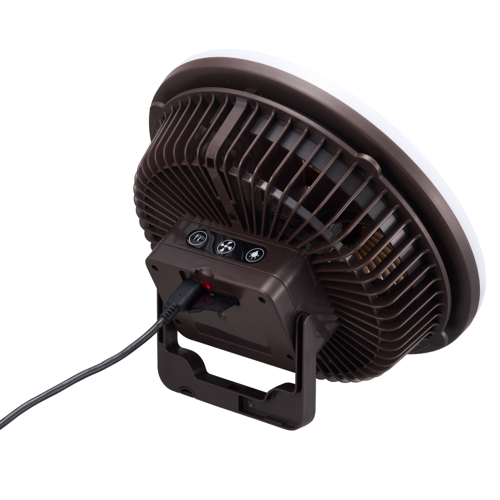 アウトドアマルチライトファン（ブラウン）