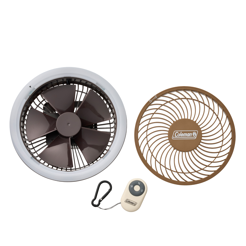 アウトドアマルチライトファン（ブラウン）